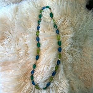 Glass bead costume necklace
